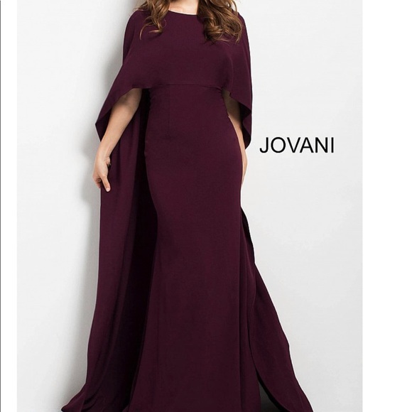 Jovani Dresses & Skirts - Jovani Cape Dress - BLACK - Size 14